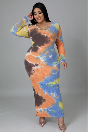 Most Wanted Tye Dye Dress Plus ...